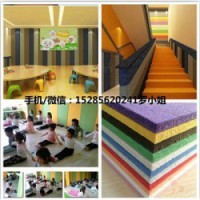 普定县早教室墙面吸音板，幼儿园环保彩色纤