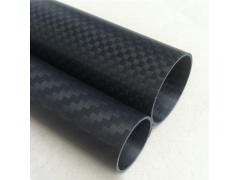 3K碳纤维圆管亮光/哑光 空心卷管 航模材料碳管 定制生产